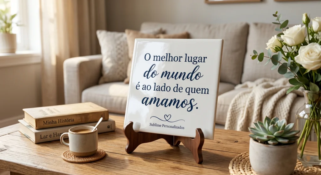 Azulejo Personalizado com Frase Criativa